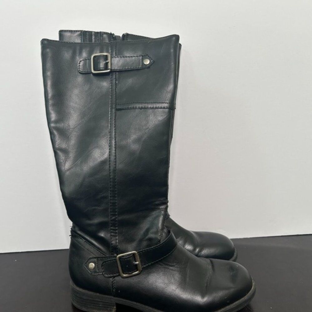 Women Leather calf boots size 7 1/2